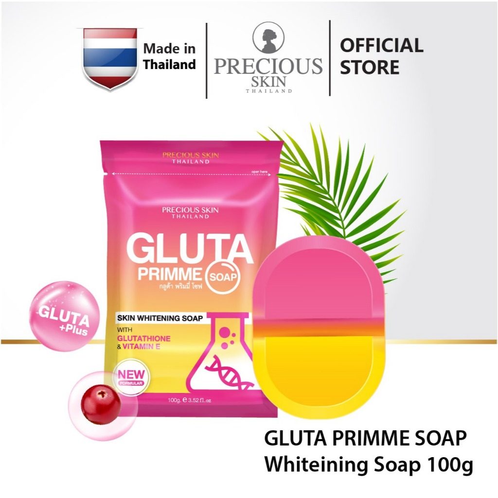Precious Skin Thailand Gluta Prime Soap / Whitening Body/ Sabun Instan Putih 100g