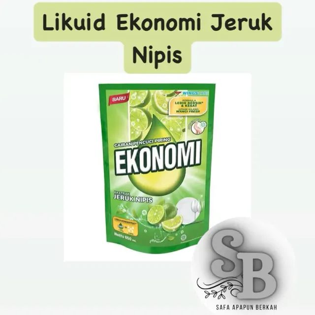 Ekonomi Sabun Likuid Cuci Piring Jeruk Nipis 650ml
