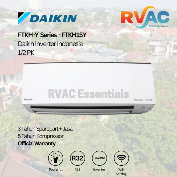 DAIKIN AC Inverter 0,5 PK FTKH15-YV Indonesia