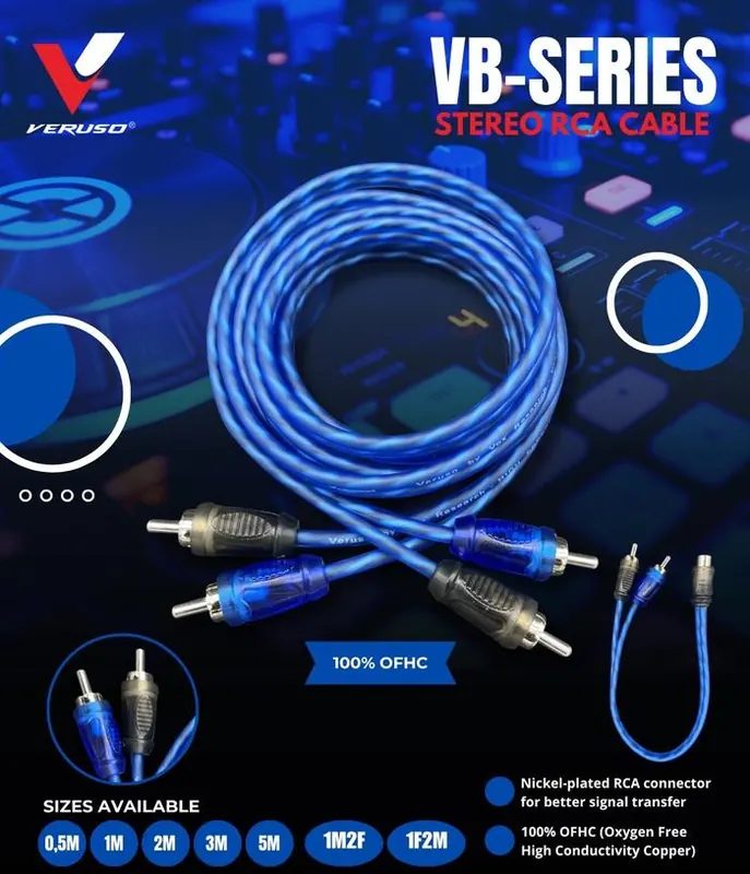 Kabel RCA Audio Mobil / Veruso BLUE SERIES
