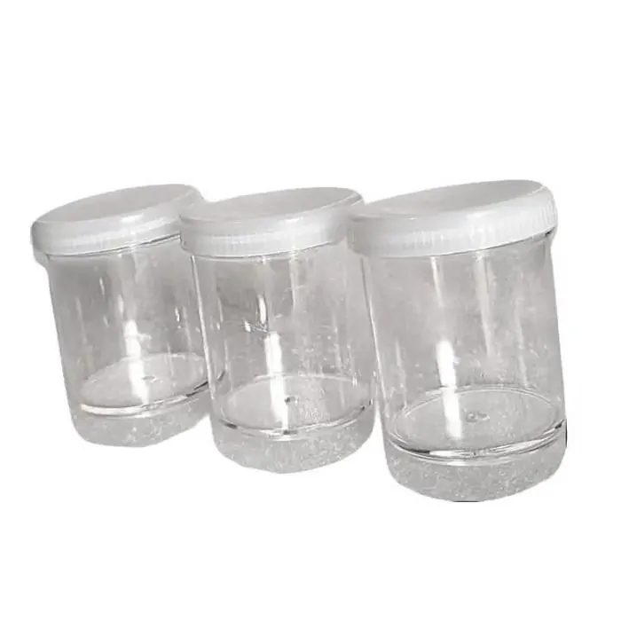 Pot Urin 50 ml 50 cc Plastik Transparan dengan Tutup Ulir Rapat untuk Sampel Urine