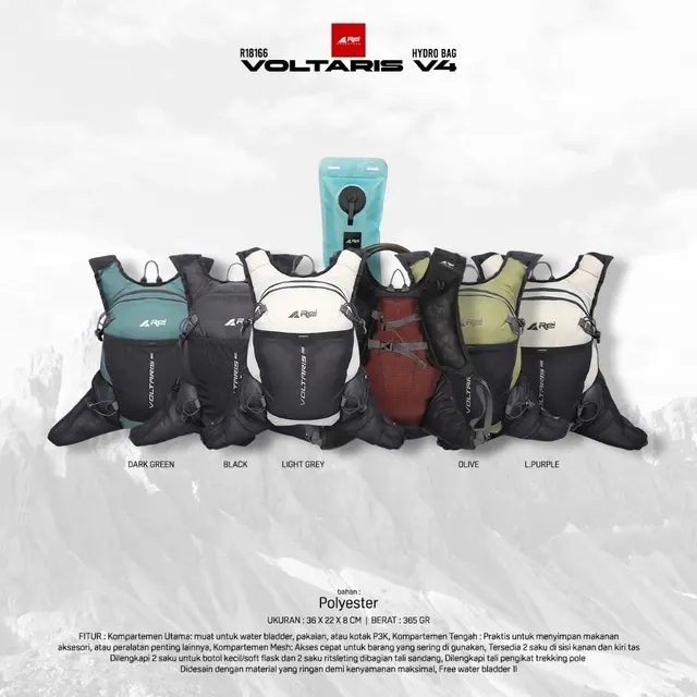 Ransel / Hydrobag Voltaris V4 + Waterbag Arei Outdoorgear