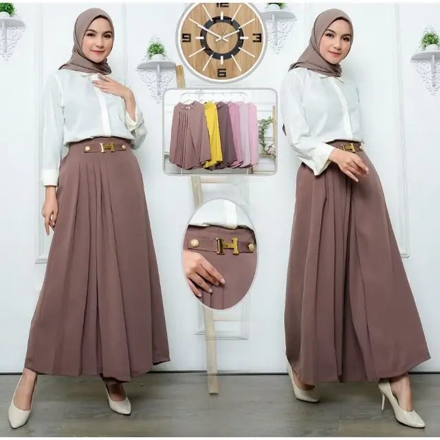 Kulot Wanita Wolfis Premium Rempel Lebar Nyaman