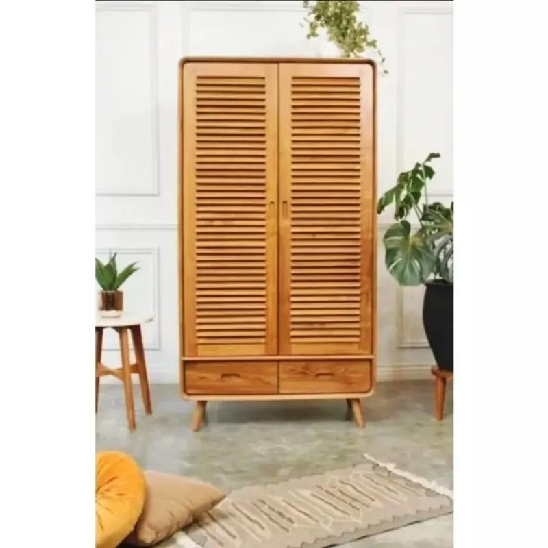 Lemari Retro Modern Krepyak Wardrobe Kayu Jati