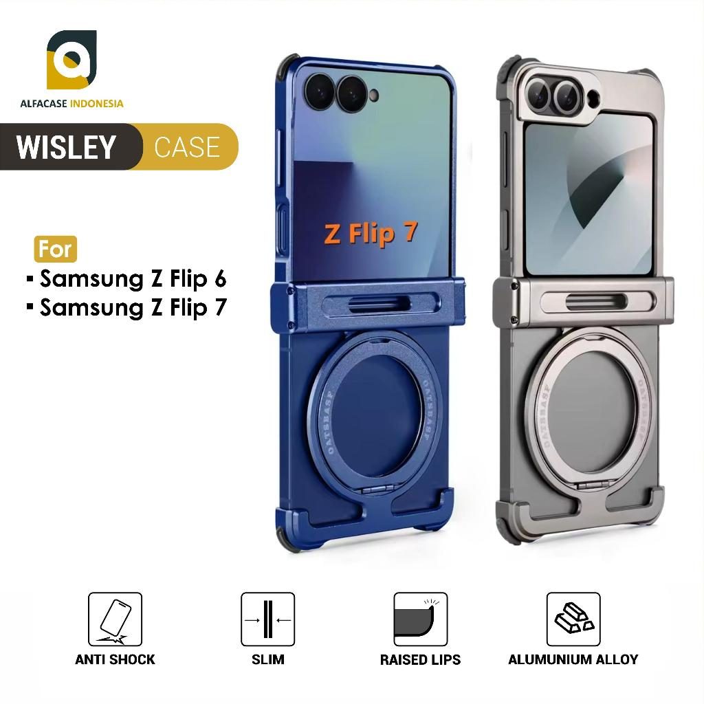 ALFACASE Case Samsung Galaxy Z Flip 6 7 - Wisley - Casing Z Series