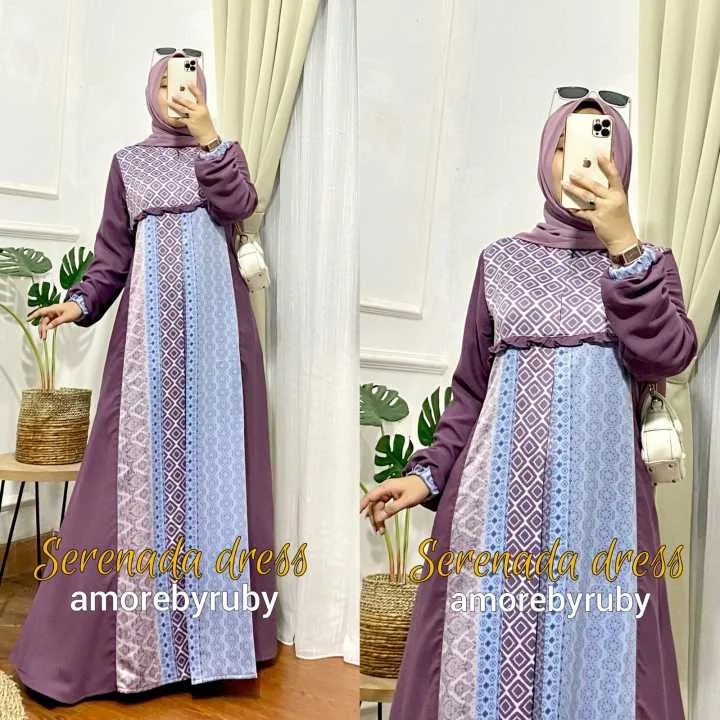 gamis dress abaya kekinian amorebyruby serenada