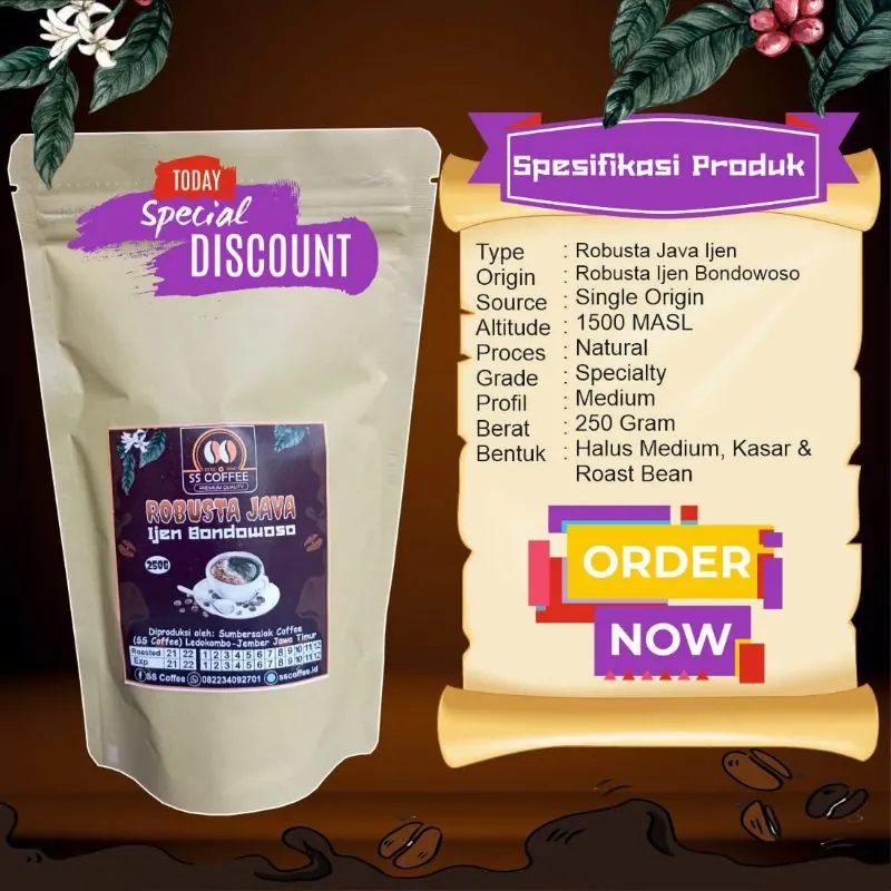 Kopi Robusta Java Ijen Bondowoso
