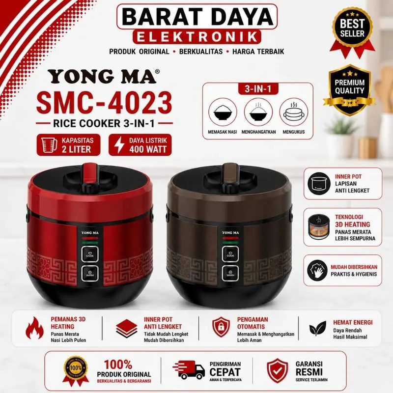 Yong MA Magic COM Rice Cooker SMC-4023 2 Liter