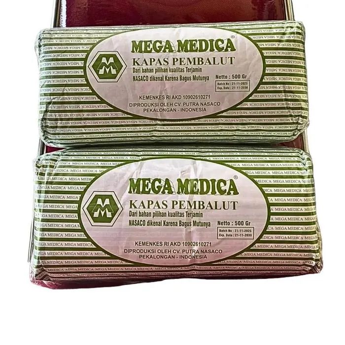 Mega Medica - Kapas Pembalut 500 gr / steril