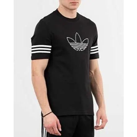 Kaos Adidas Logo Threeline Combed 30S