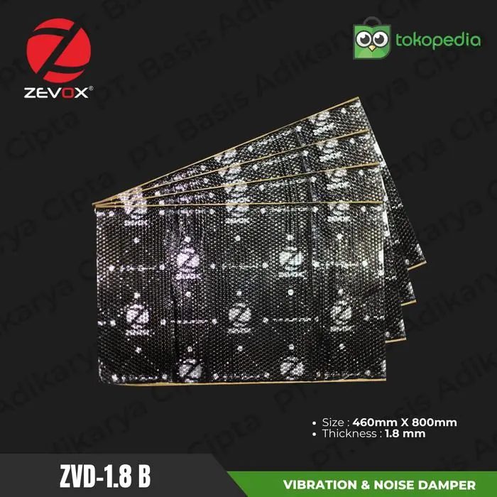 Peredam Mobil Silver ZEVOX ZVD-1.8 B - VIBRATION & NOISE DAMPER for Car Audio