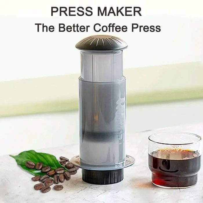 Kopi Espresso Manual Portable Coffee Maker French Press Pembuat 300ml