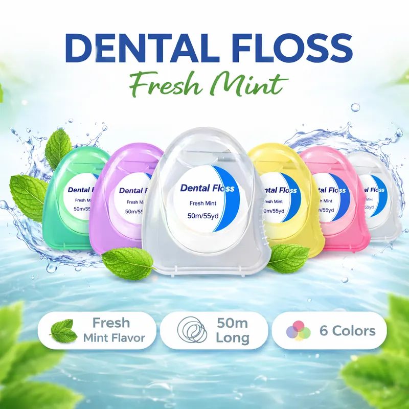 Dental Floss Roll 50m Fresh Up Benang Gigi