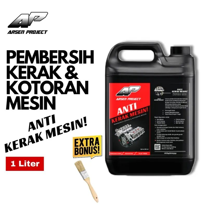 Arsen Project Pembersih Kerak Mesin Mobil dan Motor Engine Degreaser Anti 1L