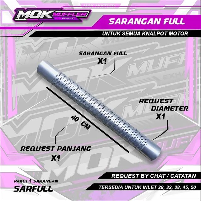 Sarangan Full Original Mok Muffler Untuk Semua Motor