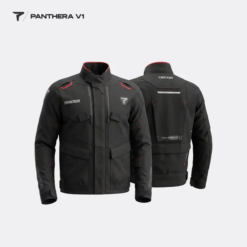 Jaket Motor Pria Waterproof Windproof Premium Anti Air, Angin, Protector PANTHERA TRACKER