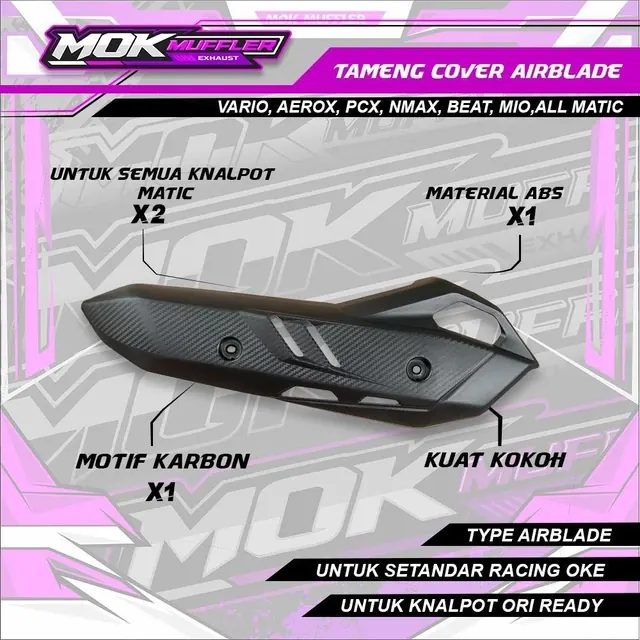 Cover Airblade Motif Karbon Untuk Semua Motor