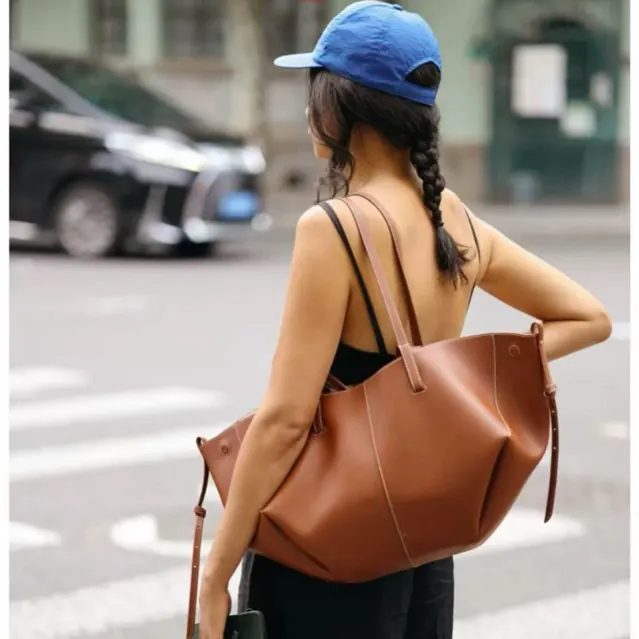 Tas Wanita Cyme Mini & Regular Pleated Shoulder Tote Crossbody Women Bag (D005)