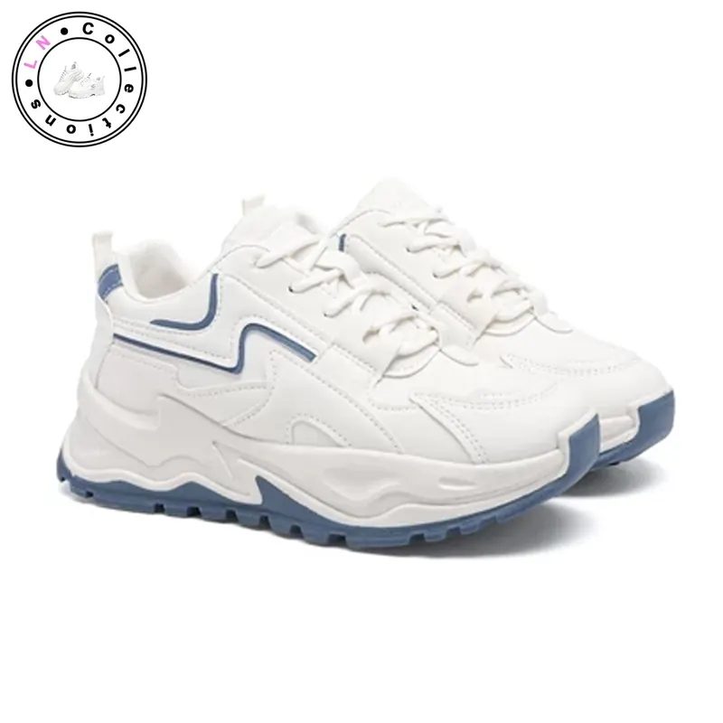 LN Sepatu Sneakers Wanita Sport Shoes Navy
