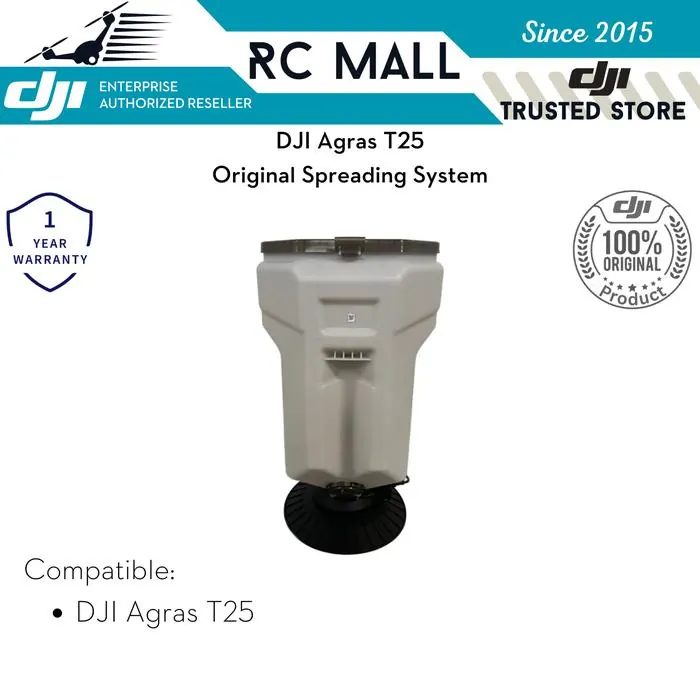 Spreading System DJI Agras T25 Tangki Penyebar Benih Pupuk Padat Granul Drone Pertanian