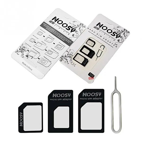 Adapter Sim Card Noosy Komplete 4 In 1 / Nossy Adapeter Nano / Injector