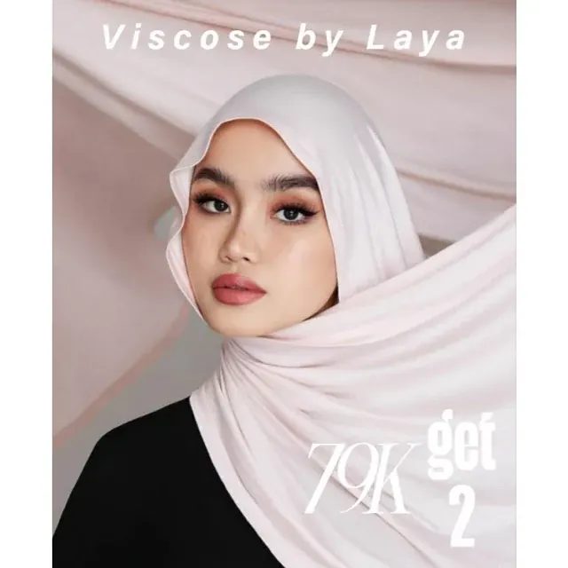 Laya - Pashmina Viscose Premium Jahit Tepi / Series by Hijab