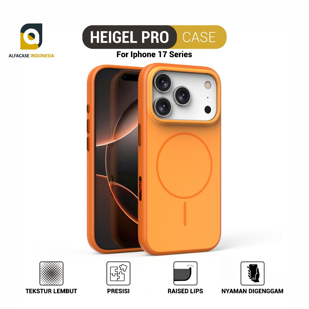 ALFACASE Case iPhone 17 Air Pro Max - Heigel - Casing 17 Series