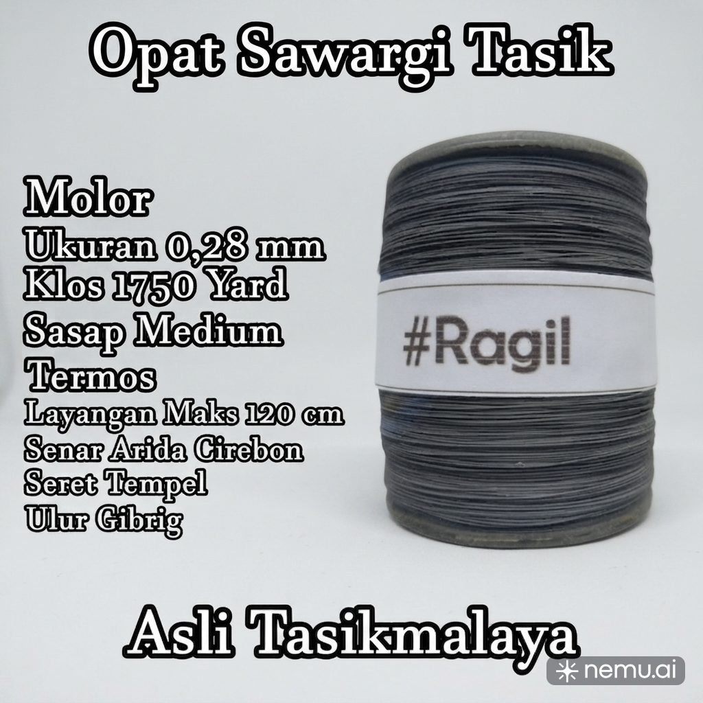 Gelasan Opat Sawargi Tasik Ragil 0.28mm 1750 Yard Original Super Tajam