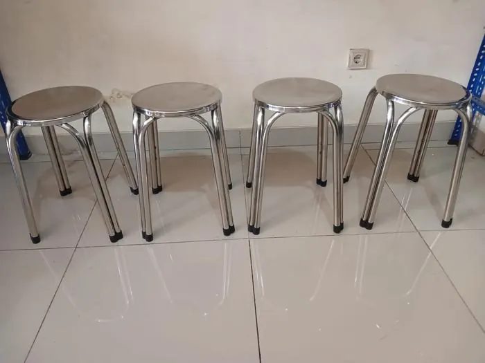 Kursi caffe makan Full Stainless Steel