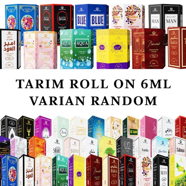 Parfum Roll On Non Alkohol 6 ML RANDOM (1 box isi 6) BY - TARIM