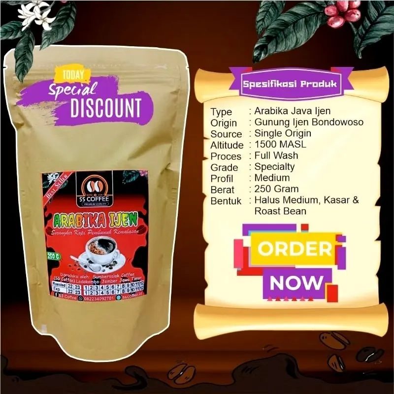 Kopi Arabika Java Ijen Bondowoso