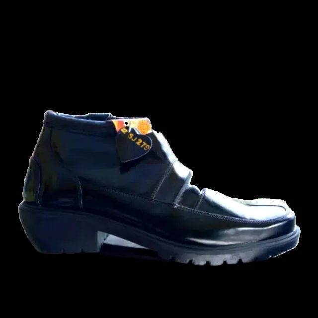 MANDIENS SJK279 -Sepatu Boots Kulit Asli Medali - Sepatu Kulit Pdh Tni Polri Jenggel Gaya Koboi