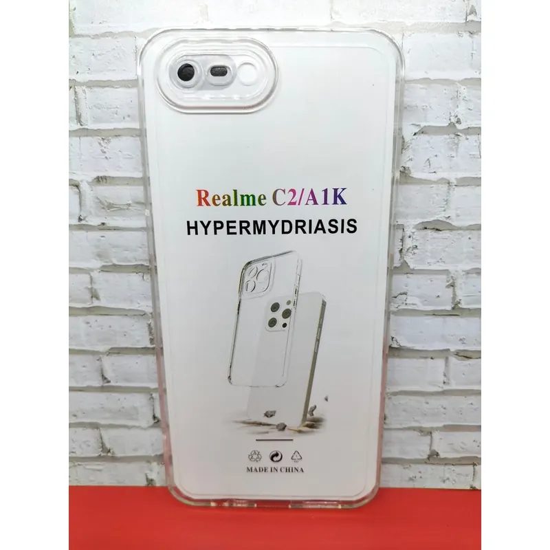 Softcase Bening Transparan + Protect Camera Oppo A1K / Realme C2