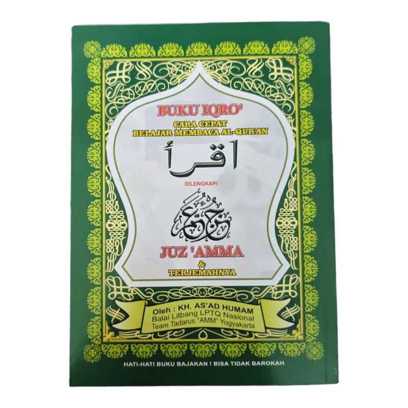 Buku IQRO Cara Cepat Belajar Membaca Al-Quran Dilengkapi dengan Juz Amma dan Terjemahannya