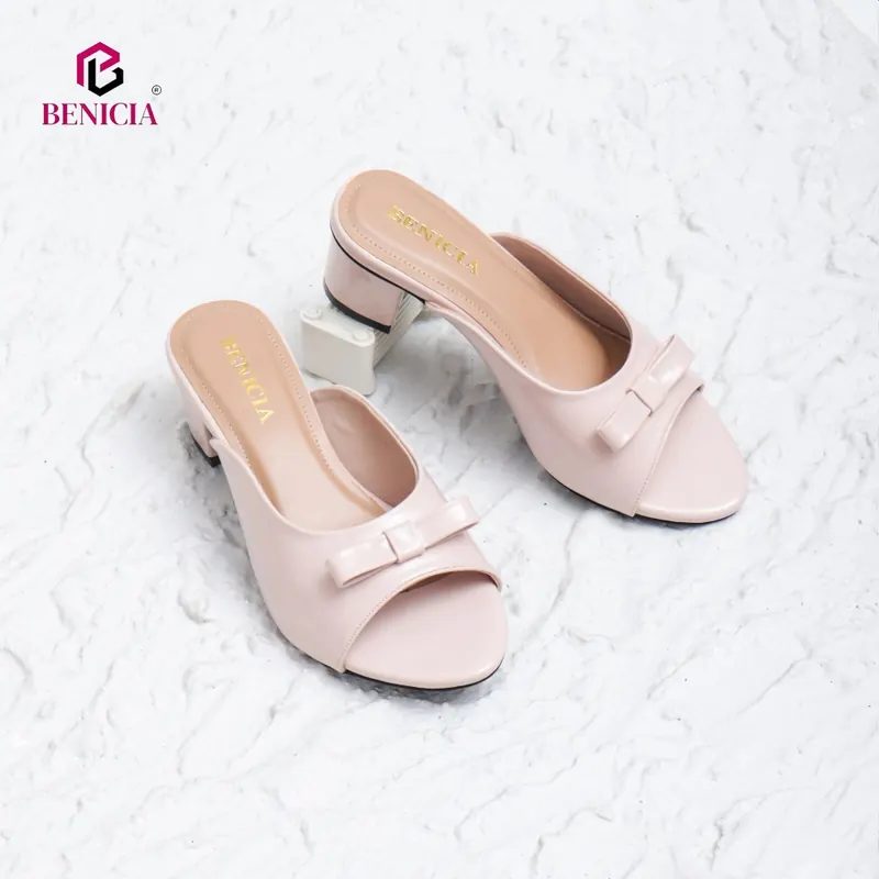 Heels Wanita Kekinian 5cm Pita Elegan – Benicia Mara