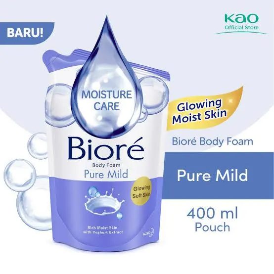 Sabun Mandi Cair Biore Body Foam Pure Mild 400ml
