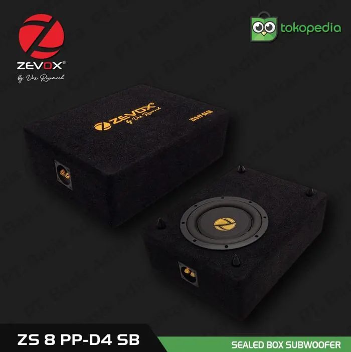 Subwoofer Zevox ZS 8 PP-D4 SB by Vox Research Double Voice Coil Sealed