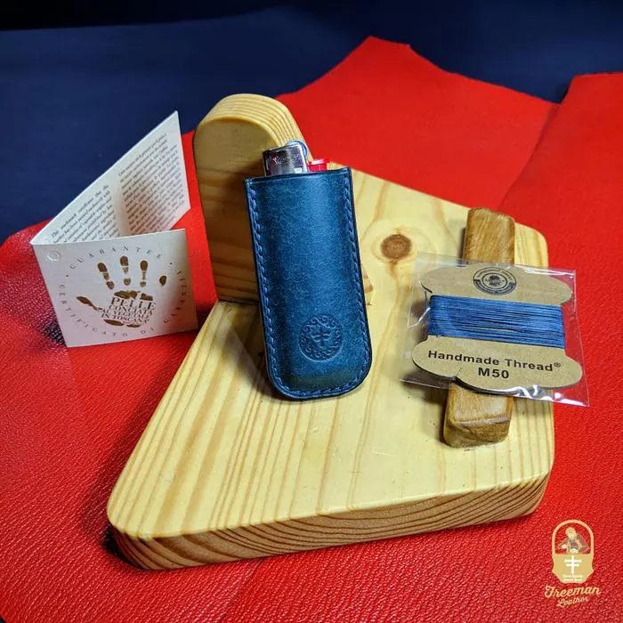 PREMIUM Pueblo Badalassi itali Case BIC lighter Leather, sarung gas