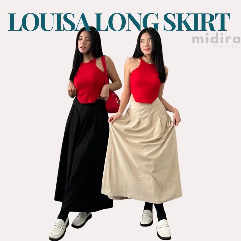 Louisa Long Skirt Rok Panjang Wanita Import
