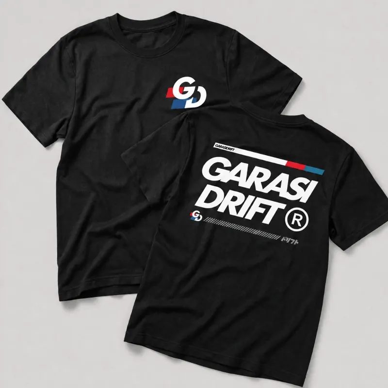 Baju Kaos Garasi Drift T shirt Unisex Pria Wanita Dewasa Distro Katun Combed Dhiya
