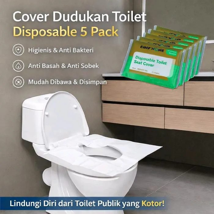 Cover Dudukan Toilet Disposable Seat 50 pcs Alas