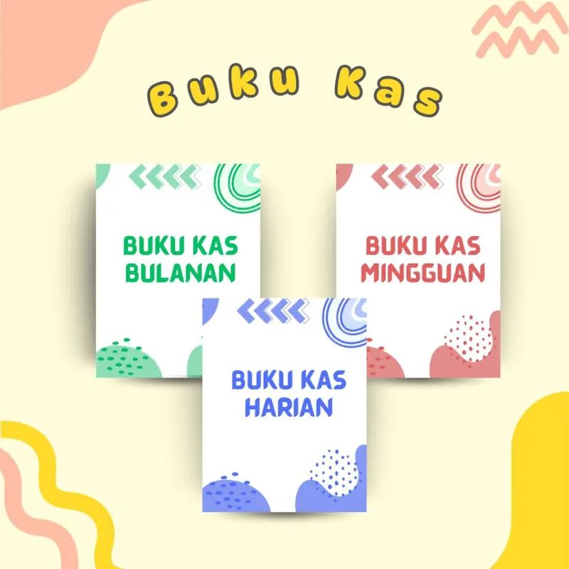 Buku Kas Harian Mingguan Bulanan 72 Halaman