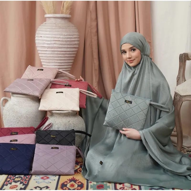 Mukena Santorini Polos/ Jumbo / Lebaran
