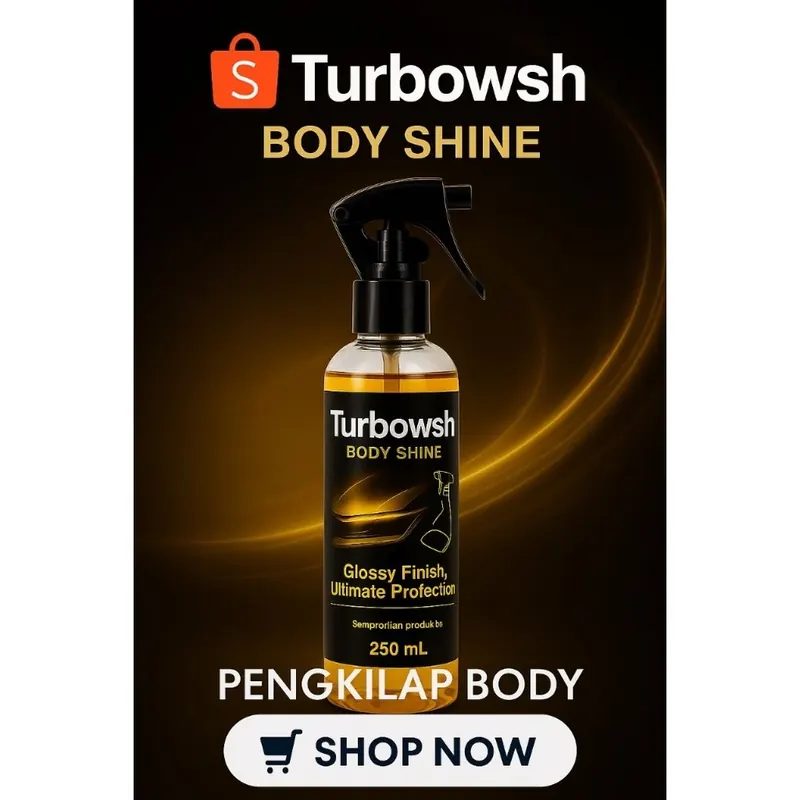 Pengkilap Body Motor Mobil Turbowsh 250ML