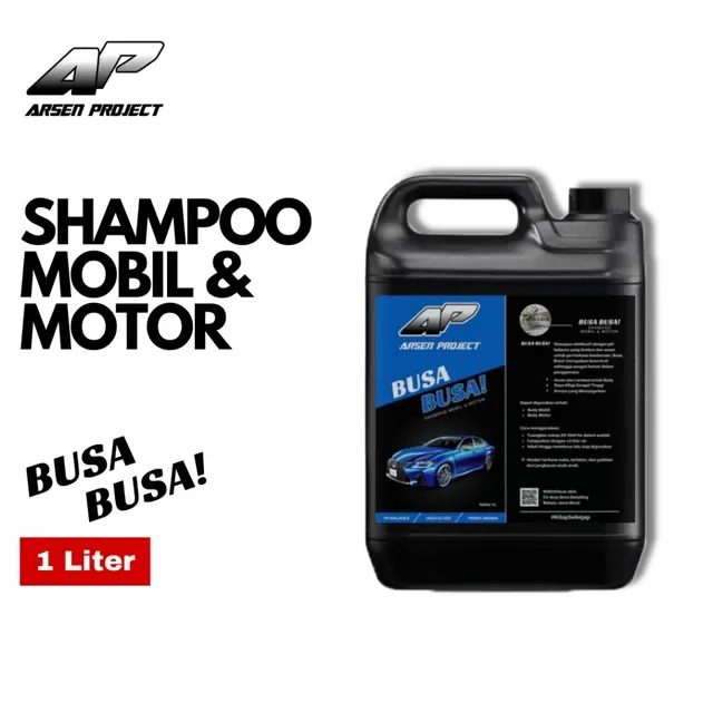 Arsen Project Shampoo Mobil dan Motor 1L Hemat Busa