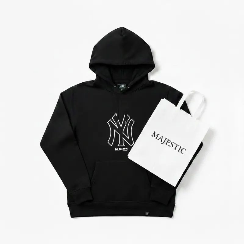 Hodie santai unisex pria dan wanita bordiran full tag