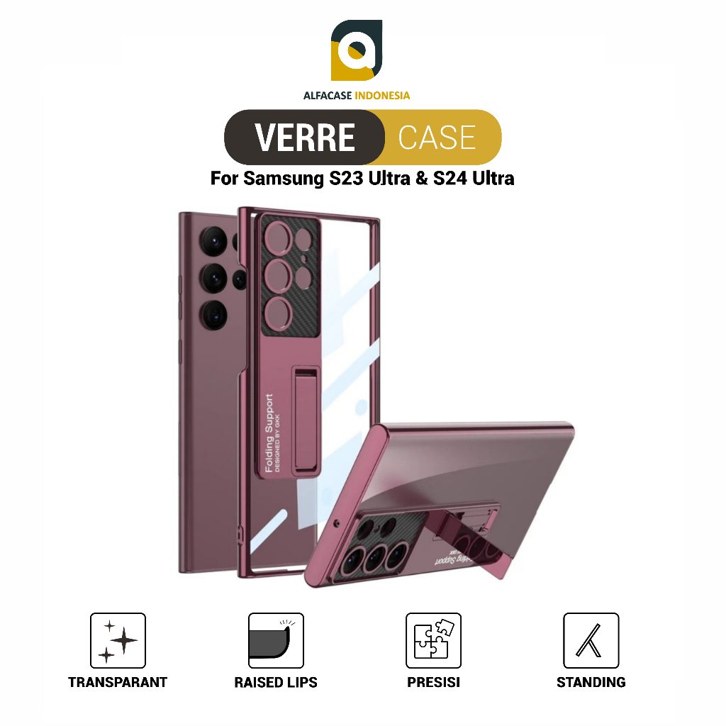 ALFACASE Casing Samsung S23 S24 Ultra - Verre Case - S Series