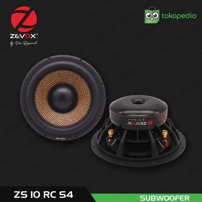 Subwoofer Zevox ZS 10 RC S4 10" Inch Single Coil 4 Ohm By Vox Research