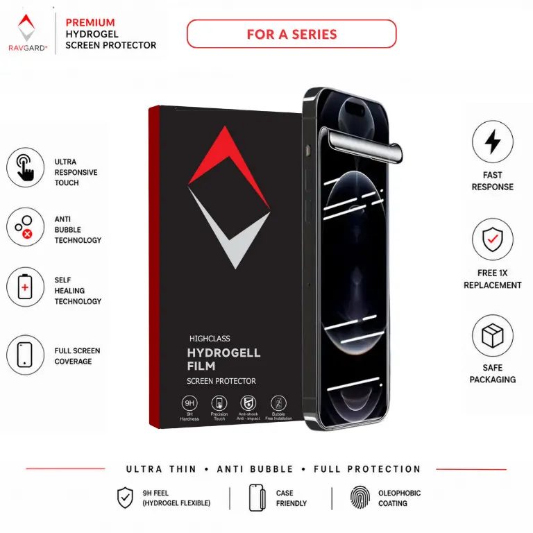 Ravgard Hydrogel Film Pelindung Layar Indentation Self Repair Untuk Samsung A16 A26 A36