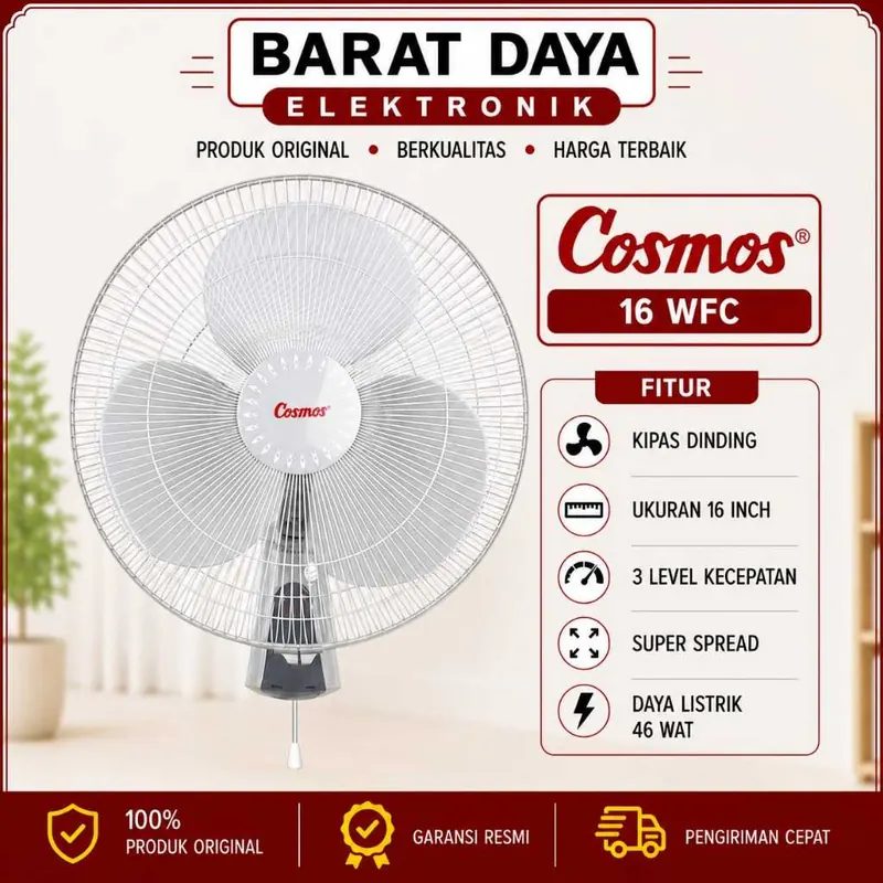 COSMOS Kipas Angin Dinding Wall Fan 16 inch - 16-WFC Tempel